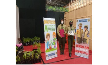 Stand Pameran SMK Kehutanan Bakti Rimba di JCC 