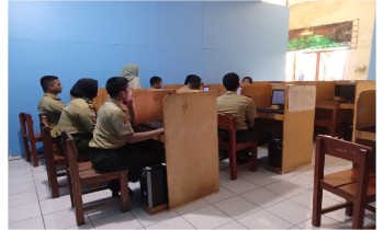 Ujian Praktek Mapel Apsig SMK Kehutanan Bakti Rimba