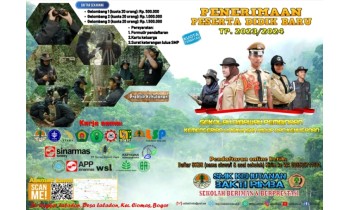 Penerimaan Peserta Didik SMK Kehutanan Bakti Rimba Tahun Ajaran 2023-2024
