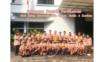 Ketua Kwarcab Kota Bogor (Wakil Wali Kota Bogor) hadir melepas peserta Pertikawan.