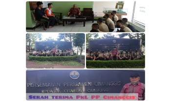 Serah Terima PKL SMK Kehutanan Bakti Rimba di PP Cimanggis