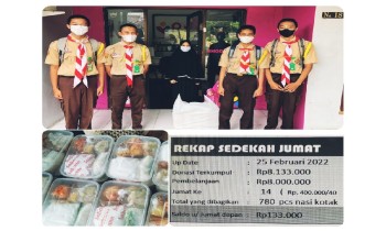 Alhamdulillah, SMK Kehutanan Bakti Rimba masih bisa melakukan jumat berkah
