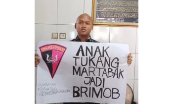 Anak Tukang Martabak Jadi Brimob 