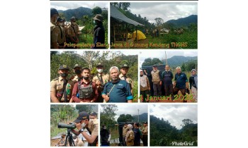 Pelepasan Elang di Gunung Kendes TNGHS PKL SMK Kehutanan Bakti Rimba