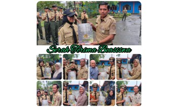 Serah Terima Beasiswa Tahun 2023 SMK Kehutanan Bakti Rimba 