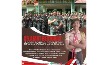 Selamat Bertugas,  M. Julian Saputra,  Saka Wira Kartika Kodim 0621/Kab. Bogor