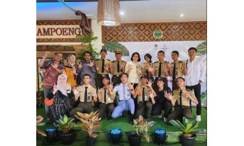 28 April 2025 Semangat pagi dari Kampoeng Wisata Cinangneng. Menghadiri HUT ke 25 & diskusi pengembangan ekowisata berkelanjutan 🌱