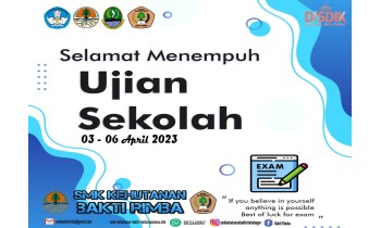 Ujian Sekolah (US) Teori di SMK Kehutanan Bakti Rimba Bogor 3 - 6 April 2023
