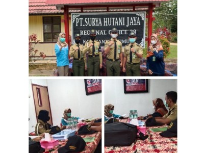 Penerimaan siswa PKL di PT Surya Hutani Jaya. siswa ditempatkan k Distrik Sei Mao dan Santan