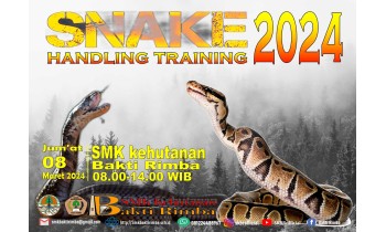 Pendidikan & Pelatihan Penanganan Ular (Kerja sama SMKK Bakti Rimba & PT. Bio Survey Lestari)
