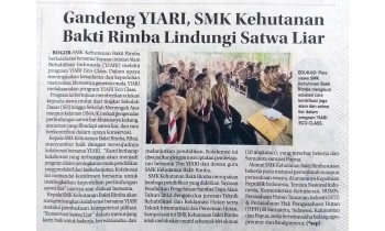 SMKKBR dan YIARI berkomitmen melindungi satwa liar untuk menjaga keseimbangan ekosistem