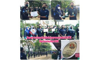 Serah Terima Hadiah Juara Nasional LKTI Kementerian LHK