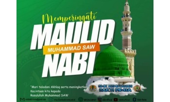 Selamat memperingati Maulid Nabi Muhammad SAW 1446 H.