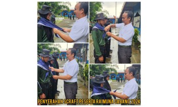 Alhamdulillah, Penyerahan Scraft Peserta Raimuna Cabang 2024 sudah terlaksana dengan Baik