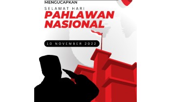Selamat Hari Pahlawan 10 November. Terimakasih pahlawanku, kami siap melanjutkan perjuanganmu.