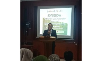 Sambutan hangat pimpinan Universitas Terbuka sbg tuan rumah menyambut baik kolaborasi bersama SMKK Bakti Rimba & Direktorat Rehabilitasi Mangrove.