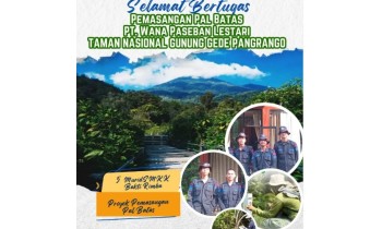 Pemasangan Pal Batas PT. Wana Paseban Lestari