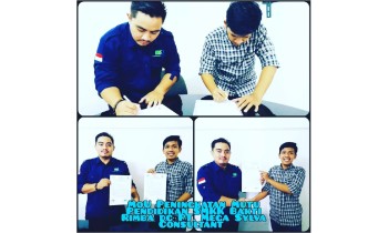 Penandatanganan MoU Peningkatan Mutu Pendidikan dengan PT. Mega Sylva Consultant. Bersinergi untuk mewujudkan sekolah berstandar industri.