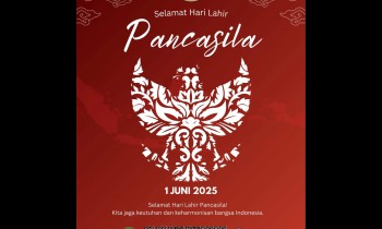 Selamat Hari Lahir Pancasila 2025!  Semoga nilai-nilai luhur Pancasila menjadi inspirasi dalam membangun Indonesia yang adil dan makmur.