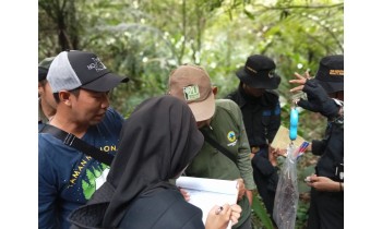 Kegiatan PKL Rimbawan SMK Kehutanan Bakti Rimba di TNGHS minggu pertama