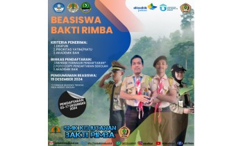 Beasiswa Bakti Rimba Generasi Disiplin untuk Indonesia Emas
